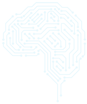 Ilustração de um cérebro em circuito eletrónico
