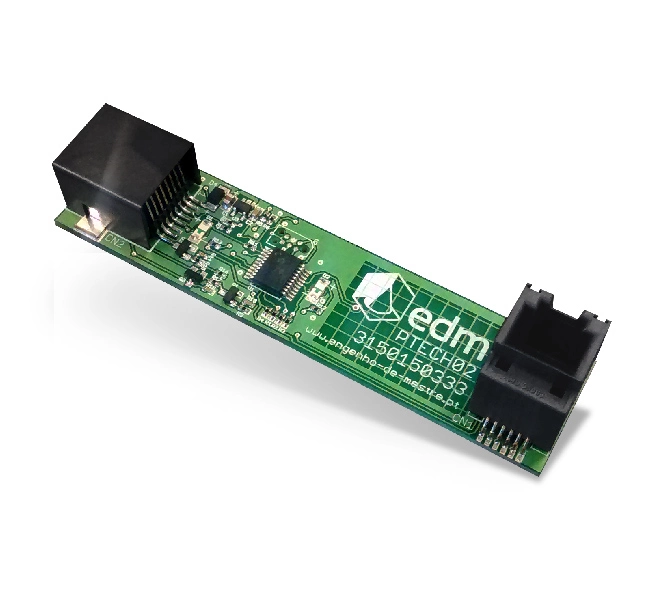 Placa de interface EDMTECH do sistema de gestão de acessos